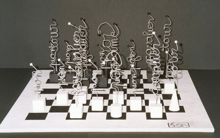 Alain Satié : Jeu d'échecs lettriste